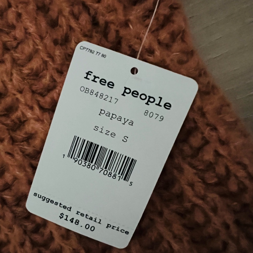 NWT FREE PEOPLE & URBAN OUTFITTERS PAPAYA WINTER MATCHING SET! SWEATER & PANTS! - Picture 8 of 13